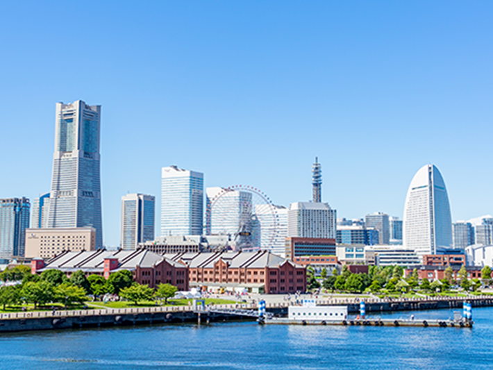 神奈川横浜みなとみらいの風景