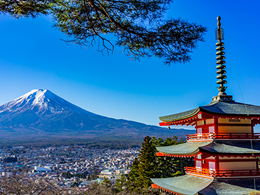 山梨新倉山浅間公園_富士山