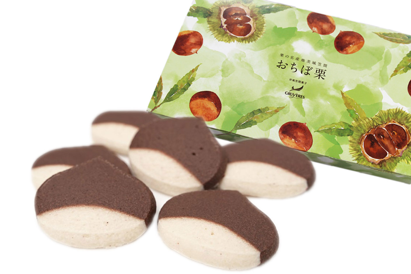 3月29日締め切り】洋風笠間菓子 グリュイエール「おちぼ栗」18枚入りを