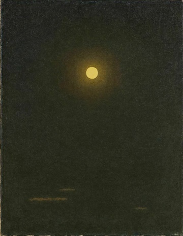 髙島野十郎《月》昭和37(1962)年、福岡県立美術館蔵