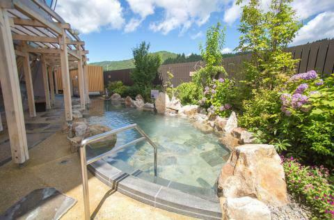 露天岩風呂（しだれ桜の湯）