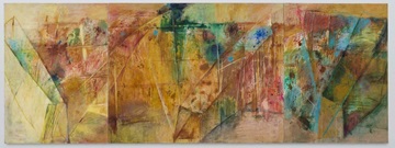 櫃田伸也《通り過ぎた風景(垣)》1990年 作家蔵