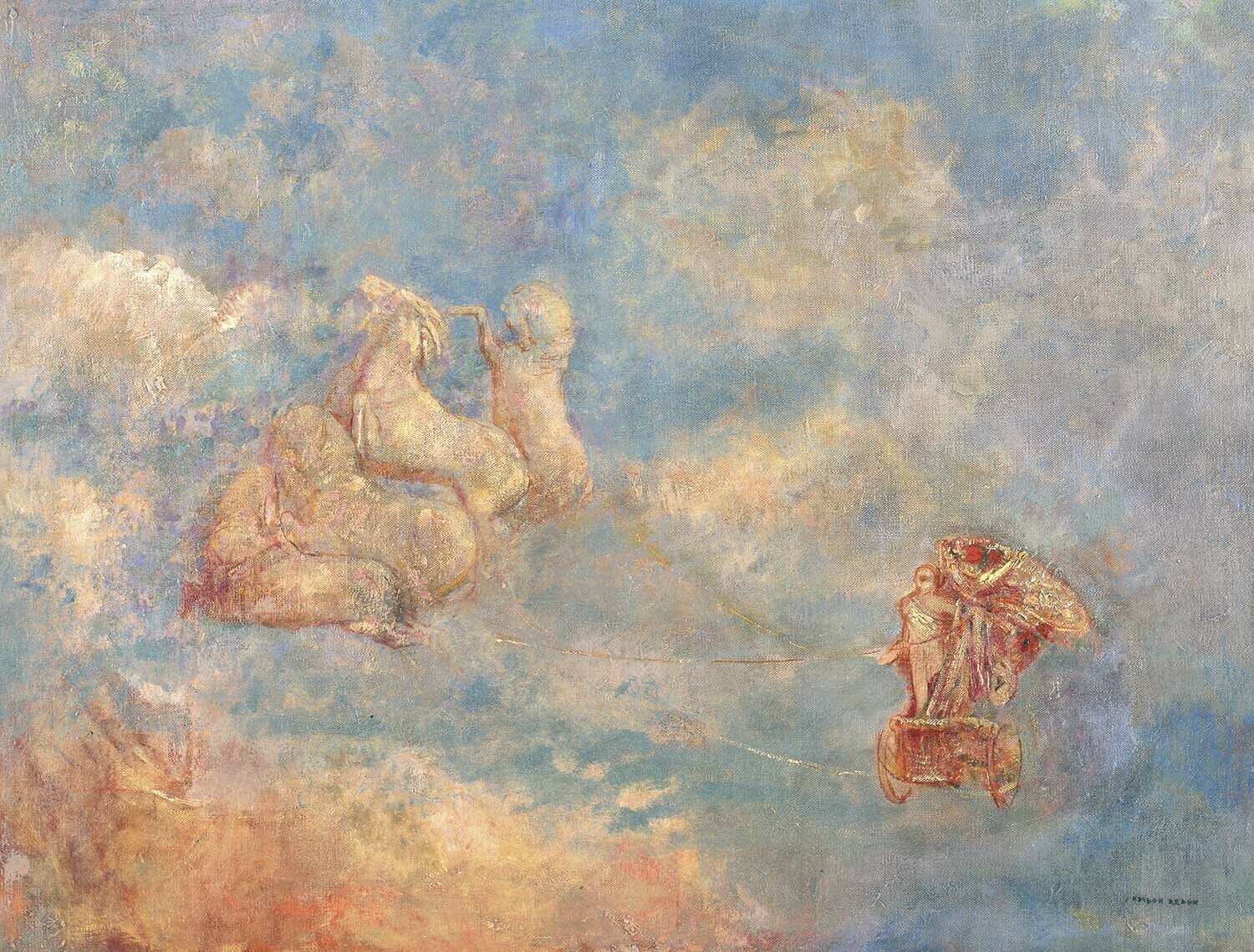 オディロン・ルドン、囚われ人、希少な額装用画集より、新品高級額装付、状態良好 オディロン・ルドン、【野の花】、希少な額装用画集より、新品