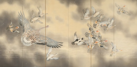 石崎光瑤《隆冬》昭和15年（1940）前期展示