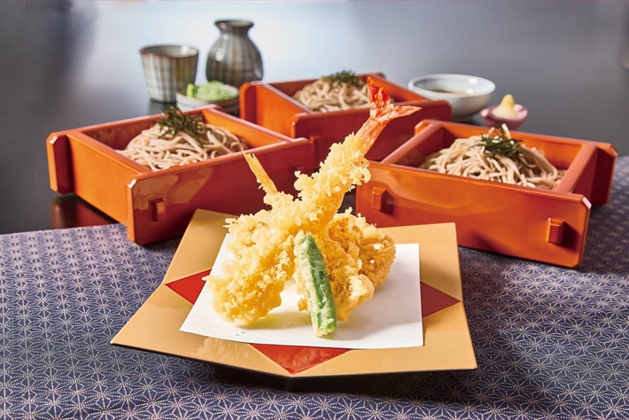 和食麺処サガミ　天ざるそば【竹】(三段)