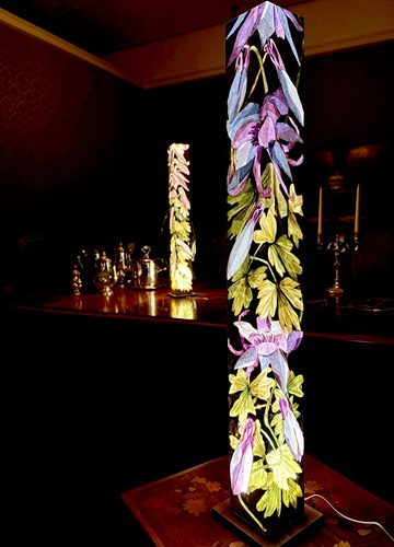 《Blue-violet aquilegia(青紫のオダマキ)》2026年 作家蔵