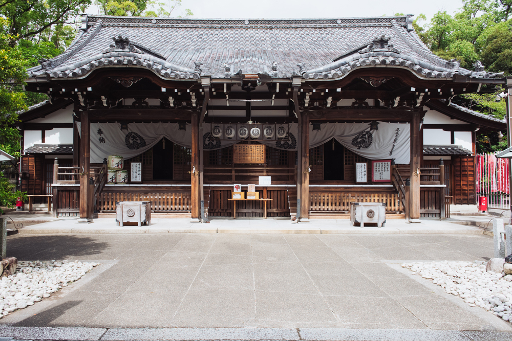 桑名宗社の外観。